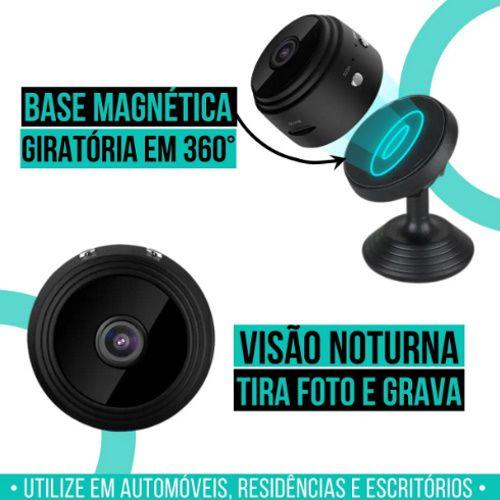 Imagem de Mini Micro Camera De Seguranca Wifi Espia Interna Externa Hd