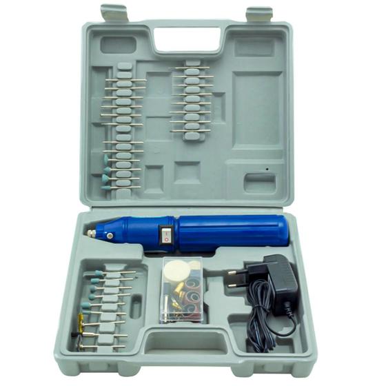 Mini Micro Retífica Sem Fio Com 62 Peças Bivolt 127v 220v Menor preço em Mini Micro Retífica Sem Fio Com 62 Peças Bivolt 127v 220v
