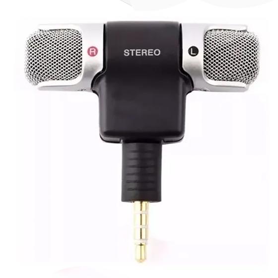 Imagem de Mini Microfone Stéreo P2 P3 Celular Smart e Tablets