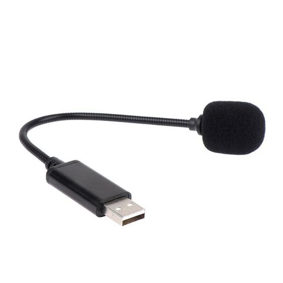 Imagem de Mini Microfone Usb 2.0 c/ Haste Flexível Para Computador Note