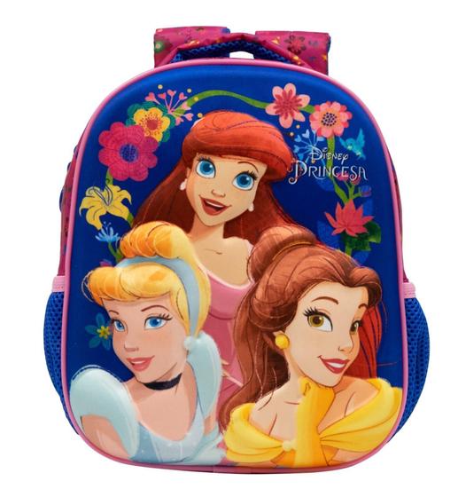 Imagem de Mini Mochila 10 Escolar Princesas 3D 10964 Xeryus