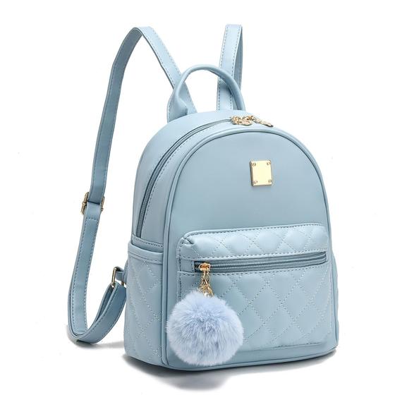 Imagem de Mini mochila, bolsa Barsine Girls Fashion, couro xadrez