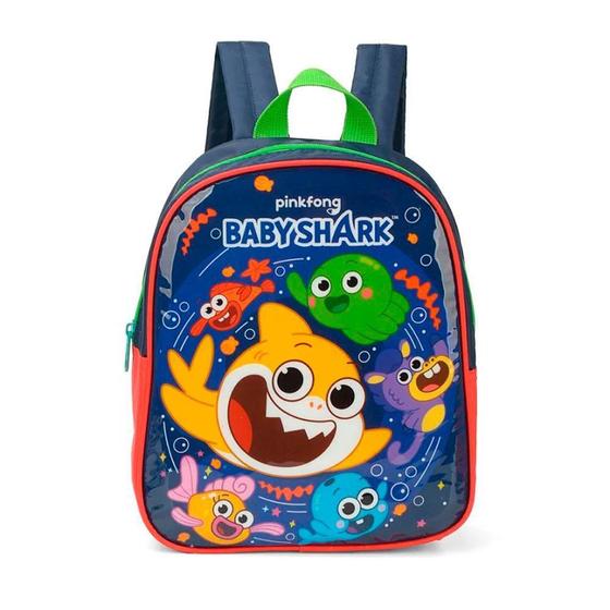 Imagem de Mini Mochila Costas Baby Shark Vermelha Luxcel