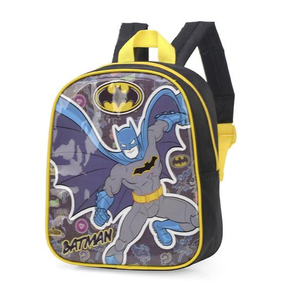 Imagem de Mini Mochila de Costas DC Batman Preta Estampada