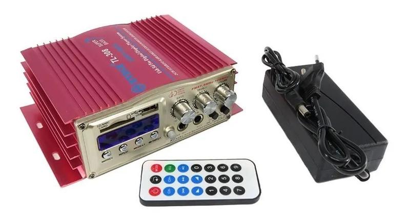 Imagem de Mini Modulo Amplificador Bt-308 Com Bluetooth, Karaoke E Fm