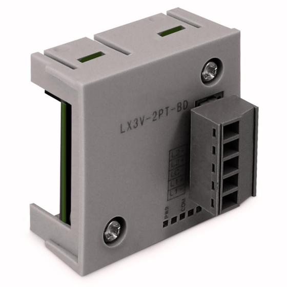 Imagem de Mini Módulo Expansão CLP Wecon-LX3V-2PT-BD 24Vcc  2 Entradas Sensor PT100 para CPU