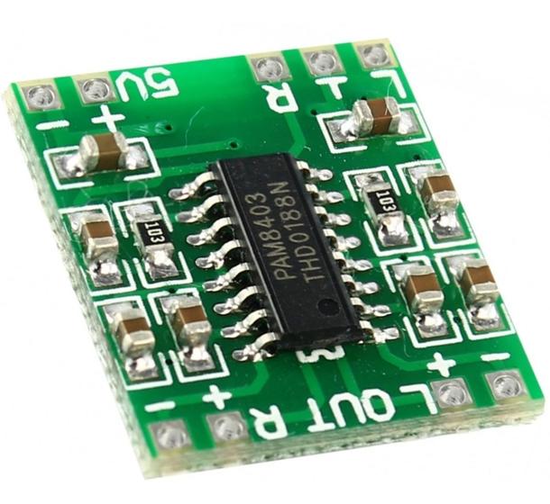 Imagem de Mini Modulo Placa Amplificador De Som 3W + 3W PAM8403 Estéreo Classe D Alto-falante 4 - 8 ohms Arduino