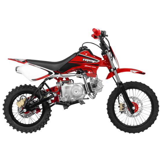 Motocicleta infantil mini moto cross bull motors vermelha bk db08