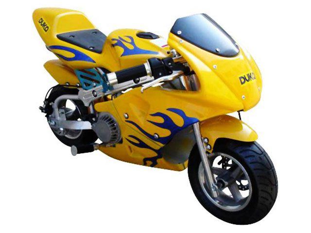 Imagem de Mini Moto Duka Speed Amarela a Gasolina 