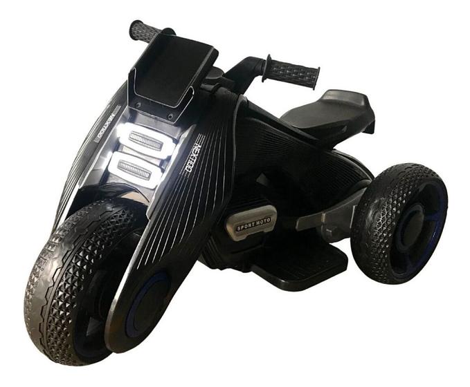 Imagem de Mini Moto Elétrica 6v Com Luzes Som Usb Mp3 Para Crianças Até 25kg Marca Importway Cor Preta