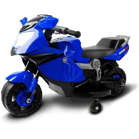 Mini Moto Elétrica Infantil Azul, BW044AZ Importway Menor preço em Mini Moto Elétrica Infantil Azul, BW044AZ Importway