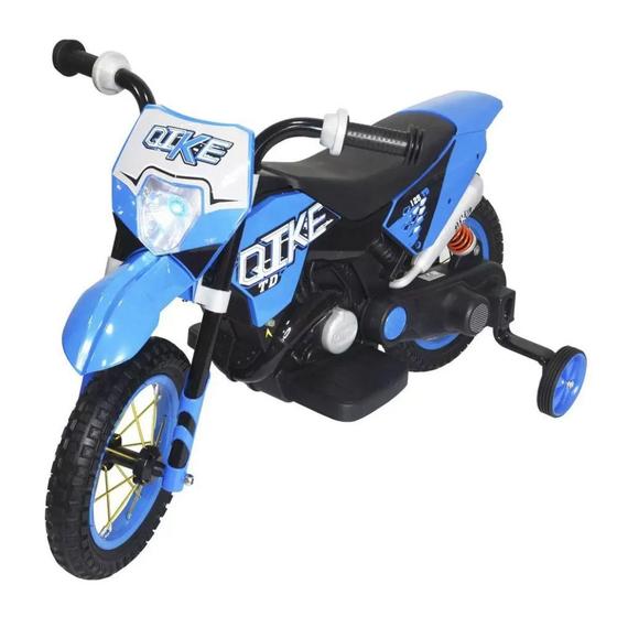 Imagem de Mini Moto Elétrica Infantil Cross Azul Importway BW083AZ