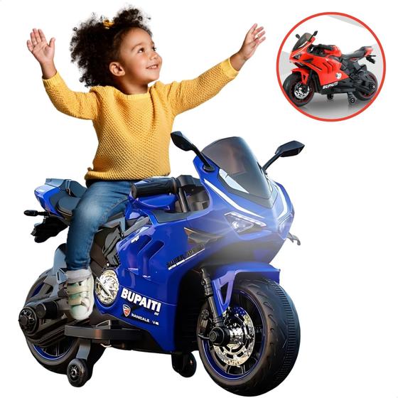 Imagem de Mini Moto Elétrica Infantil Motocicleta Motinha Passeio Brinquedo Bateria 12v