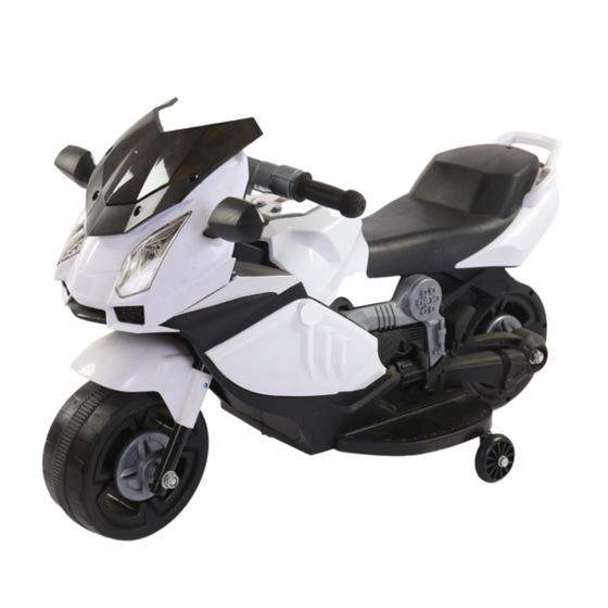 Mini Moto Elétrica Ninja Branca Bivolt até 25 Kg com Fárois Led Coloridos é boa?