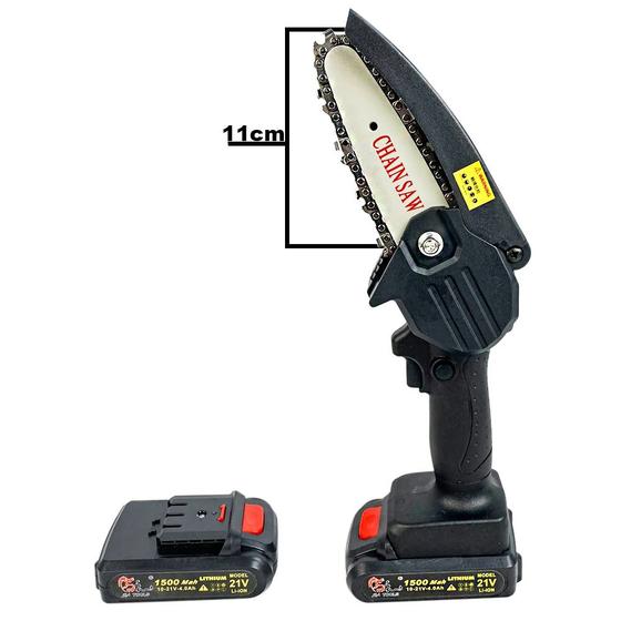 Mini Motosserra Elétrica A Bateria 21V Litio Bivolt SA Tools Menor preço em Mini Motosserra Elétrica A Bateria 21V Litio Bivolt SA Tools
