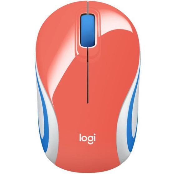 Mini Mouse Logitech M187 Sem Fio 1000DPI - 910-005362 Coral - Logitech Menor preço em Mini Mouse Logitech M187 Sem Fio 1000DPI - 910-005362 Coral - Logitech