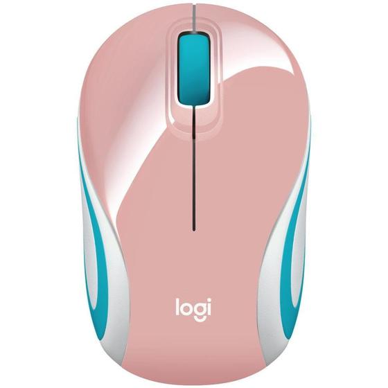 Mouse Wireless Óptico Led 1000 Dpis M187 Rosa 910-005364 Logitech