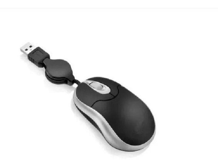Imagem de Mini Mouse Retrátil Com Fio Óptico Usb Ecooda Ms8025