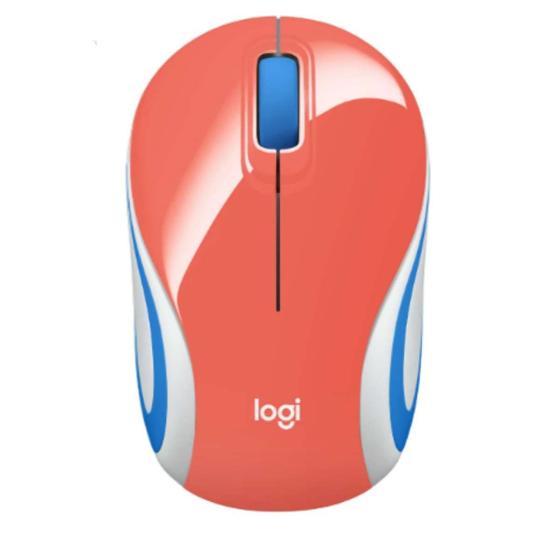 Mouse Wireless Óptico Led 1000 Dpis M187 Vermelho 910-003251 Logitech