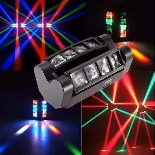 Imagem de Mini Moving Spider Beam 8 Leds 5w RGBW RGBW