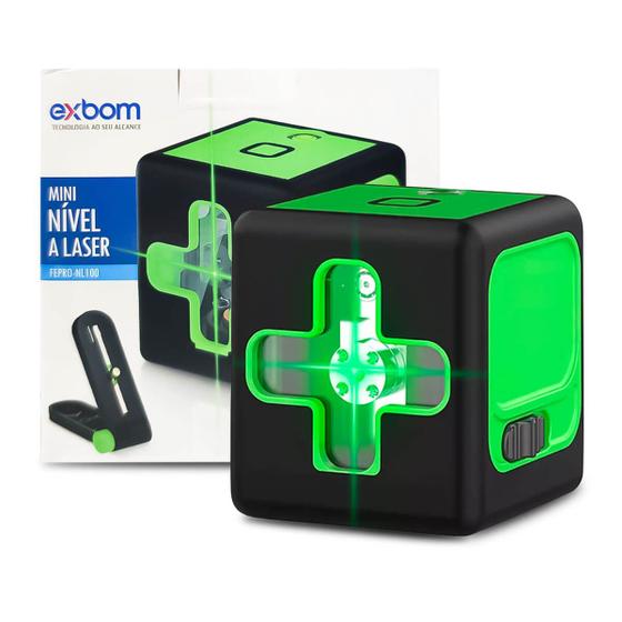 Imagem de Mini Nível Laser 20m 2 Linhas Com Tripé em L com imã