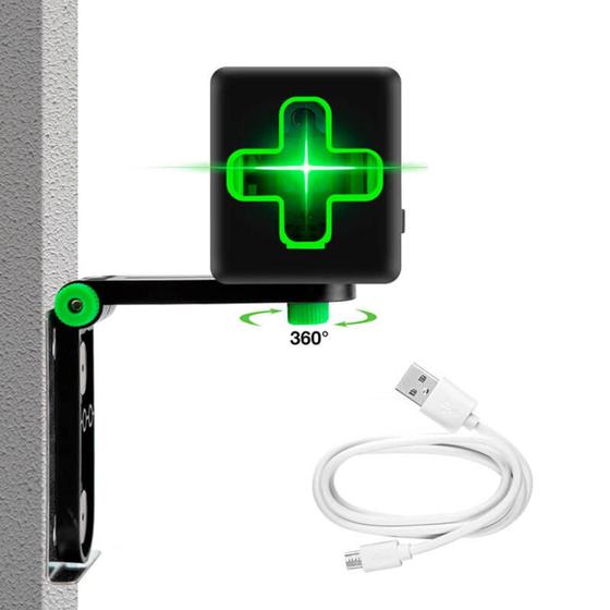 Mini Nível Laser 20m 2 Linhas Multiuso Suporte Ajustável - imp Menor preço em Mini Nível Laser 20m 2 Linhas Multiuso Suporte Ajustável - imp
