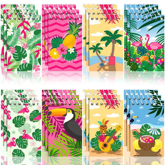 Imagem de Mini notebooks Eersida Luau Theme, 24 unidades para crianças e adultos