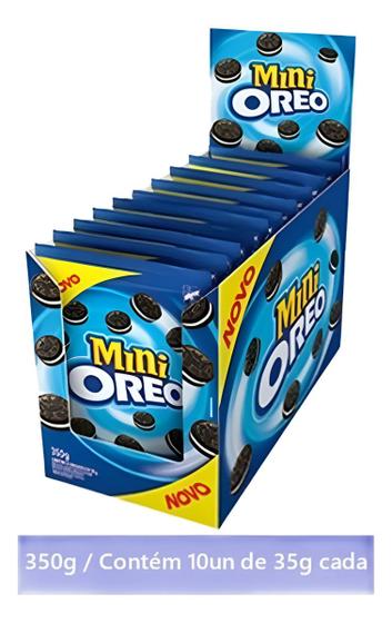 Imagem de Mini Oreo Biscoito Sabor Chocolate Com Recheio Baunilha Pack