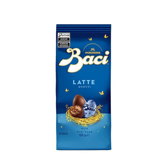 Imagem de Mini Ovos de Chocolate ao Leite Recheados com Avelãs Baci 150g