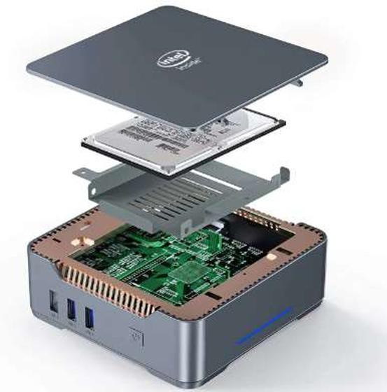 Mini PC Windows 11 Pro - Écran Tactile 11,6 Pouces, Intel N5095, 8 Go RAM, 128 Go EMMC - Double Sortie 4K