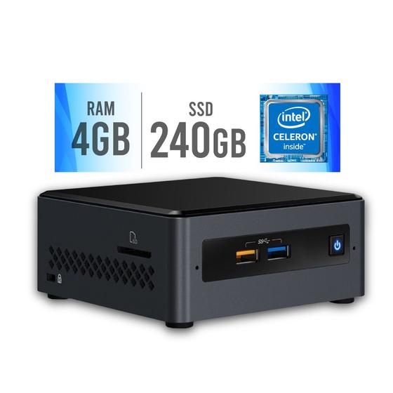 Imagem de Mini PC Intel Dual Core J4005 4GB SSD 240GB Certo PC - NUC 103