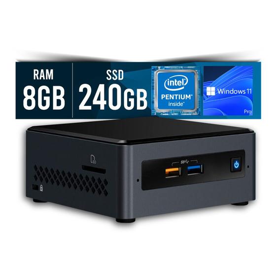 Imagem de Mini PC Intel NUC Pentium J5040 8GB SSD 240GB Intel Graphics 600 Win 11 PRO Certo PC - 217