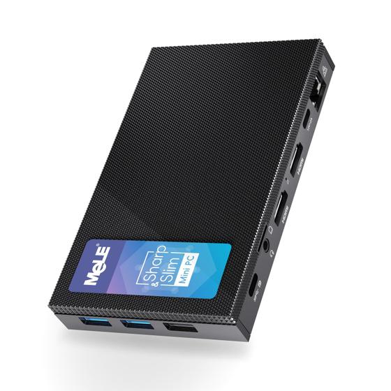 Imagem de Mini PC MeLe Quieter 4C N100 - 12ª Geração, 16GB RAM, 512GB SSD, Win 11