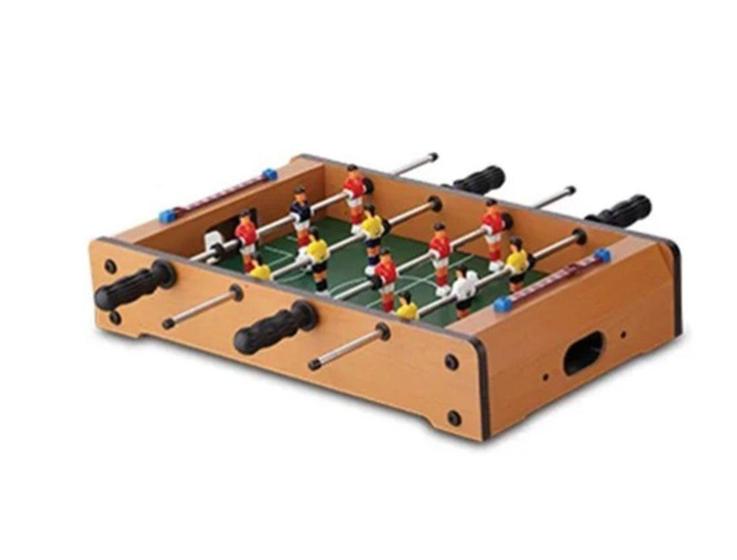 Imagem de Mini Pebolim Totó Futebol de Mesa 10x31x51cm 12 Jogadores 2 Bolas - Click Urbano