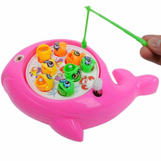 Imagem de Mini Pesca Jogo Pega Peixe Pesca Maluca Brinquedo Infantil