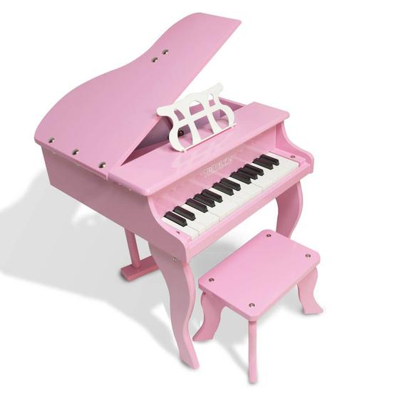 Imagem de Mini Piano de Cauda Turbinho 30 Teclas - Cor Rosa