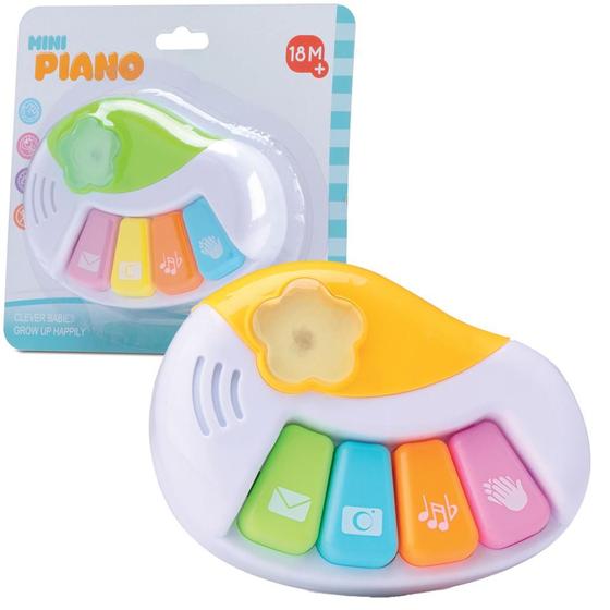Imagem de Mini Piano Tecladinho Para Bebes Com Som E Luz - Bee Toys