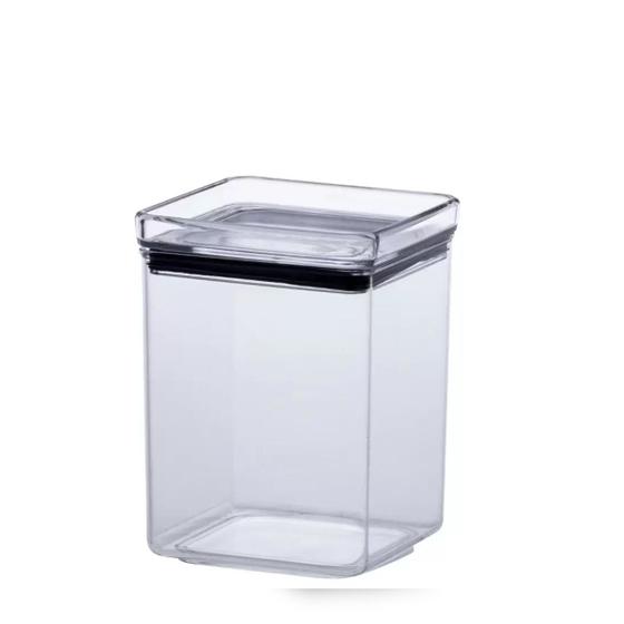 Mini Pote Hermético Empilhável Multiuso Quadrado 180 Ml Transparente Temperos Menor preço em Mini Pote Hermético Empilhável Multiuso Quadrado 180 Ml Transparente Temperos