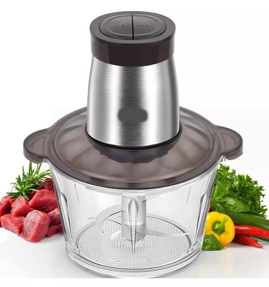 Mini Processador De Alimentos De Vidro 2L Tritura Processa 110v 250w Menor preço em Mini Processador De Alimentos De Vidro 2L Tritura Processa 110v 250w