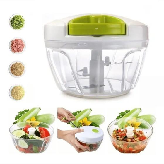 Mini Processador de Alimentos Manual 3 Lâminas UD333 UTIL - 123Util Menor preço em Mini Processador de Alimentos Manual 3 Lâminas UD333 UTIL - 123Util