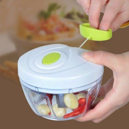 Imagem de  Mini Processador de Alimentos Manual com 3 Lâminas - Envio 