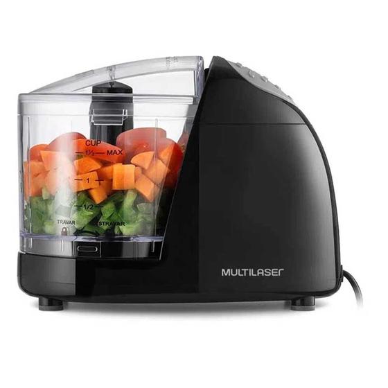 Mini Processador de Alimentos Multilaser CE076 Com Jarra 350ml e 100W Preto Menor preço em Mini Processador de Alimentos Multilaser CE076 Com Jarra 350ml e 100W Preto