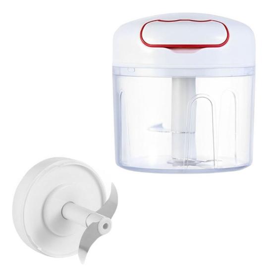 Imagem de Mini Processador e Picador Manual de Alimentos com 2 Lâminas