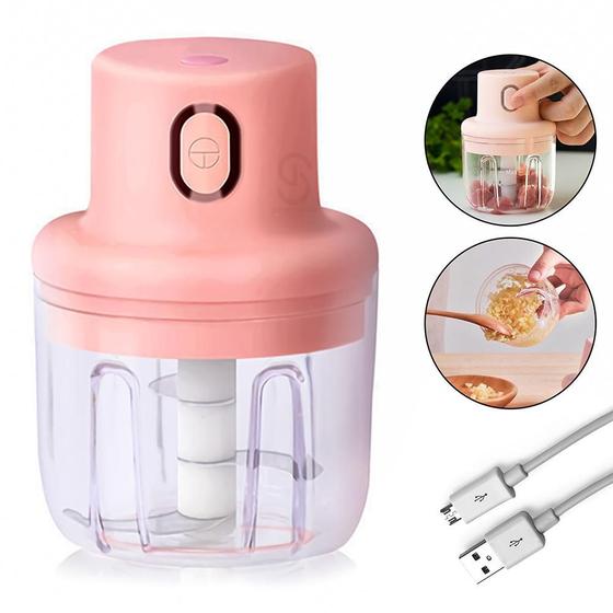 Mini Processador e Triturador De Alimentos Elétrico 3 Lâminas Bivolt Usb Menor preço em Mini Processador e Triturador De Alimentos Elétrico 3 Lâminas Bivolt Usb