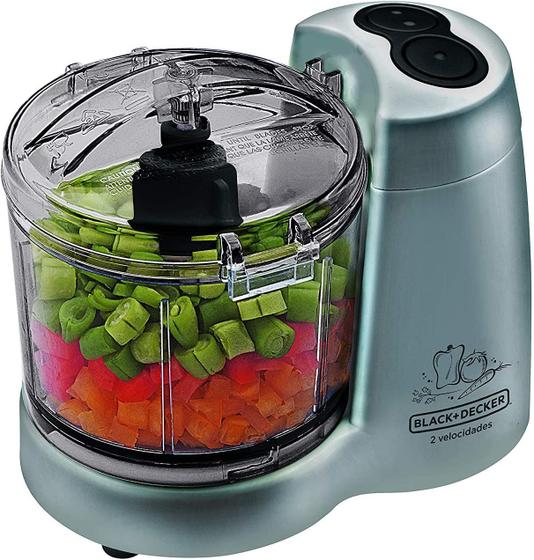 Mini Processador - HC32 - 120W - Prata - 127V - Black Decker Menor preço em Mini Processador - HC32 - 120W - Prata - 127V - Black Decker