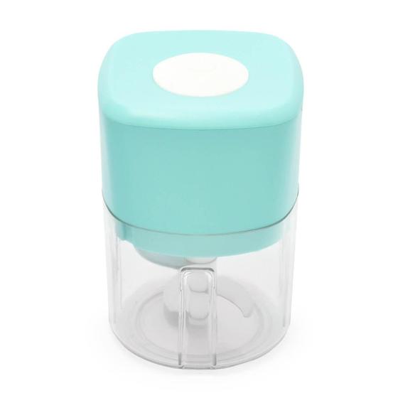 Imagem de Mini Processador Moedor Elétrico Usb Sem Fio Azul
