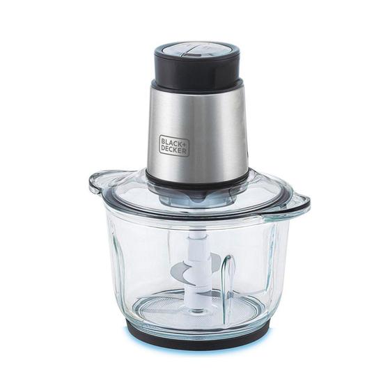 Imagem de Mini Processador Tigela Vidro MP300G Gourmand Gris Black Decker