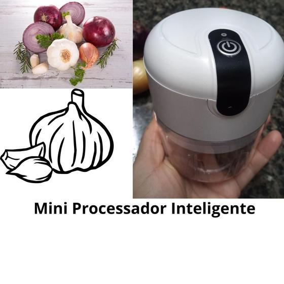 Imagem de Mini Processador Triturador de Alho Legumes Em Geral