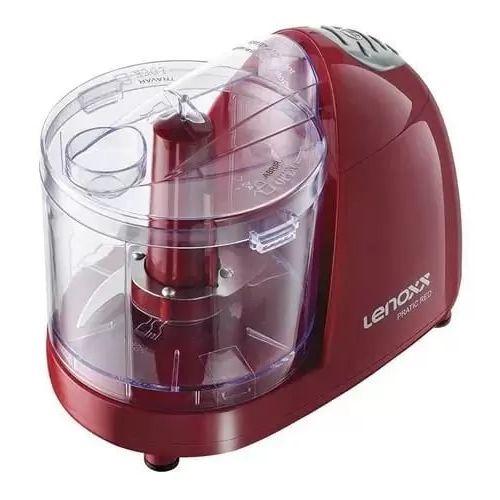 Mini Processador Triturador De Alimentos Lenoxx Pratic Red Lâmina Dupla Inox 100W Menor preço em Mini Processador Triturador De Alimentos Lenoxx Pratic Red Lâmina Dupla Inox 100W
