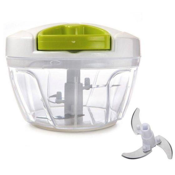 Mini Processador Triturador De Alimentos Manual Para Alho Cebola Tomate Frutas Com 3 Laminas Menor preço em Mini Processador Triturador De Alimentos Manual Para Alho Cebola Tomate Frutas Com 3 Laminas